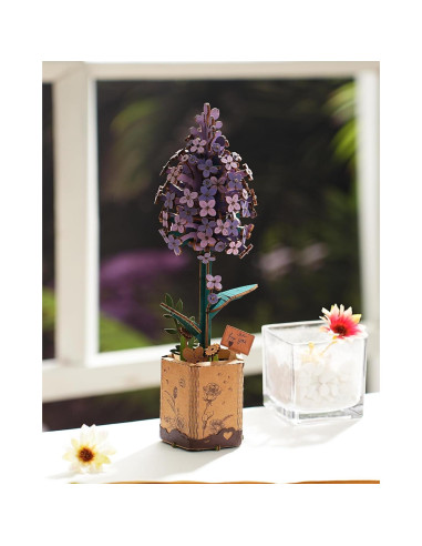 Rompecabezas 3D de Madera Wowood Lila 154 Piezas