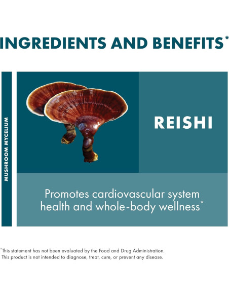 Extracto de Reishi Host Defense 30ml - Suplemento Inmunológico y Energético