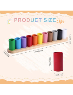 Soporte de Lápices de Madera Diegimr con 11 Compartimentos 2