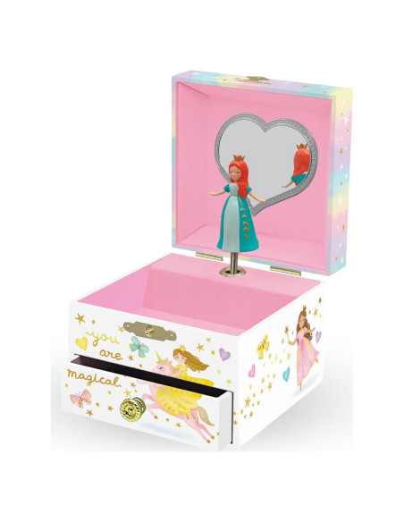 Caja de Joyería Musical Giggle & Honey Princesa 12.1x10.8 cm