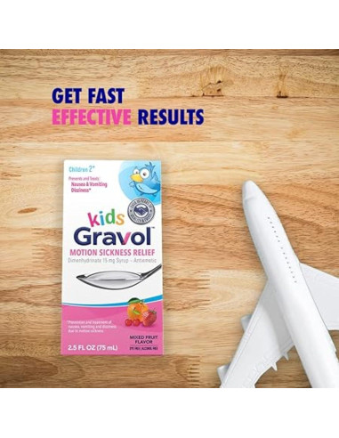 Gravol Niños Líquido 75 ml - Alivio de Mareos y Náuseas