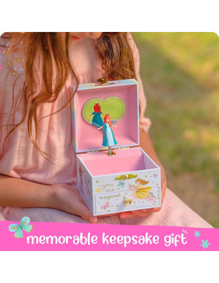 Caja de Joyería Musical Giggle & Honey Princesa 12.1x10.8 cm