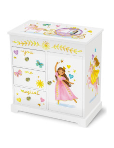 Caja de Joyería Musical Giggle & Honey Princesa 22.86x12.7 cm