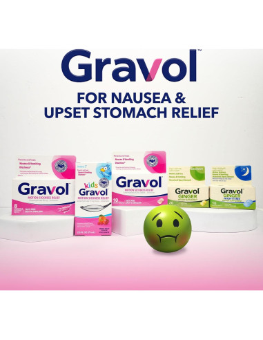 Gravol Niños Líquido 75 ml - Alivio de Mareos y Náuseas