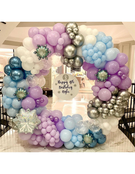 Globos de Fiesta Azul Púrpura 50pcs 30cm con Copos de Nieve Globos de Fiesta Azul Púrpura 50pcs 30cm con Copos de Nieve