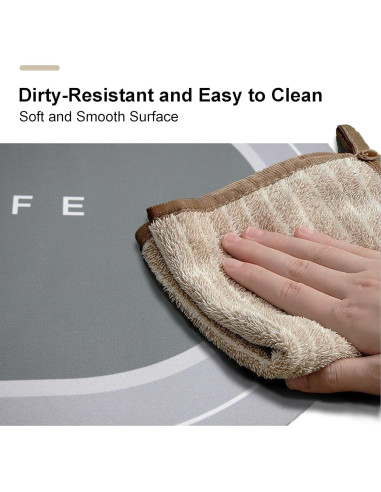 Alfombra de baño antideslizante YCTMALL 67.8x42.9cm Beige