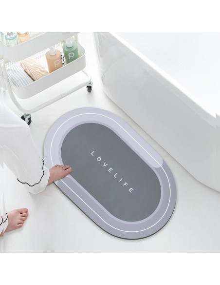 Alfombra de baño antideslizante YCTMALL 67.8x42.9cm Beige Alfombra de baño antideslizante YCTMALL 67.8x42.9cm Beige