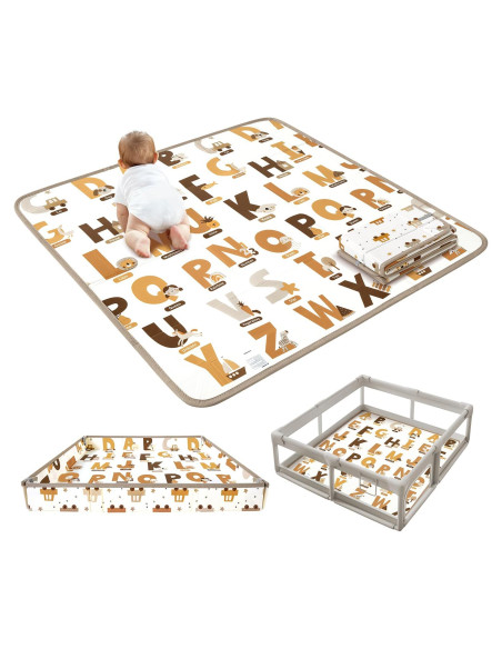 Alfombra de Juego Plegable XPE 127x127 cm para Bebés Alfombra de Juego Plegable XPE 127x127 cm para Bebés