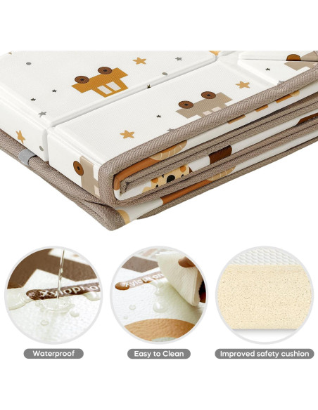 Alfombra de Juego Plegable XPE 127x127 cm para Bebés Alfombra de Juego Plegable XPE 127x127 cm para Bebés