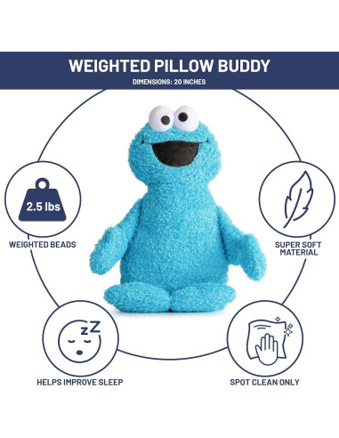 Almohada de Peluche con Peso Elmo Jay Franco 50.8 cm 1.13 kg