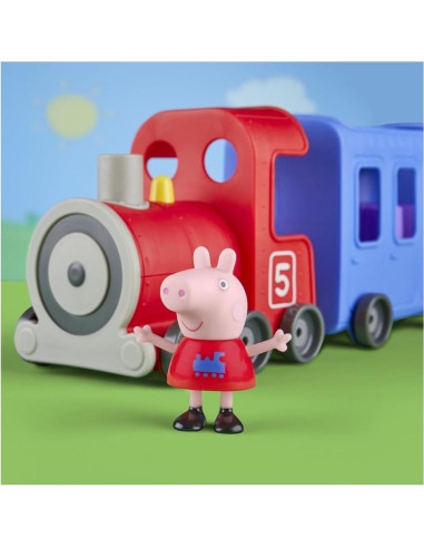 Tren de Miss Rabbit Peppa Pig Juguete Desmontable 2 Figuras