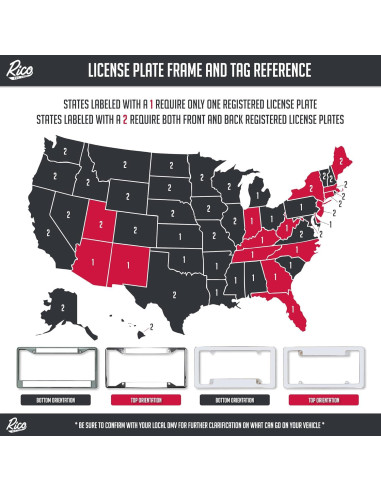 Marco de Placa de Licencia NBA Rico Industries Lakers