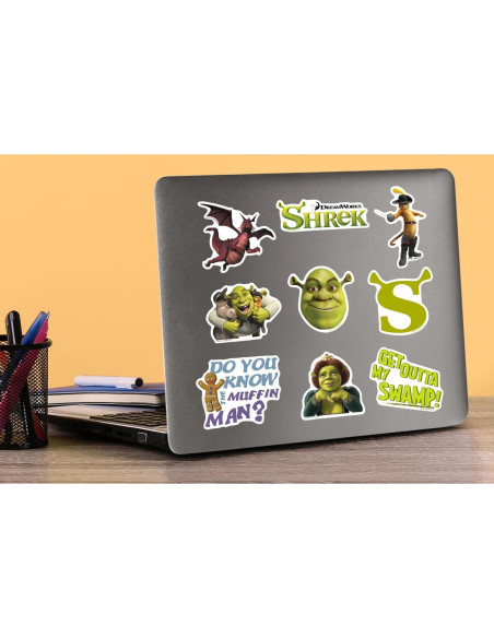 Pack de 50 Stickers Grandes Deluxe Shrek - Vinilo Premium