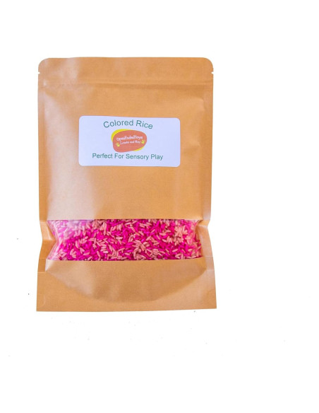 Arroz Sensorial Coloreado Rosa y Rosa Claro - 12 Tazas