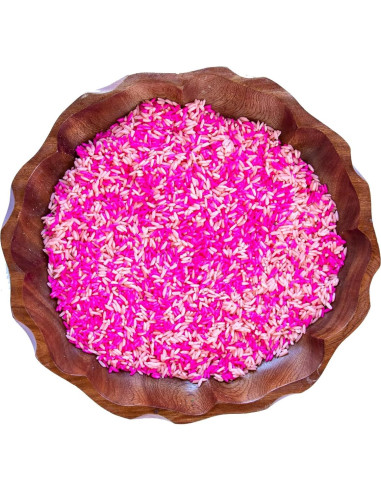 Arroz Sensorial Coloreado Rosa y Rosa Claro - 12 Tazas