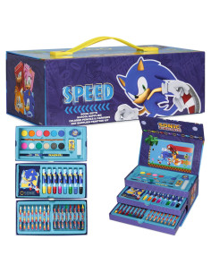 Set de Arte Sonic the Hedgehog con Lápices y Crayones