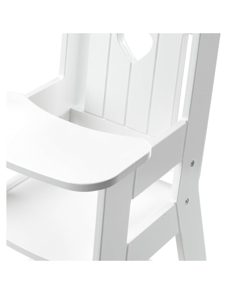 Silla Alta de Juego Melissa & Doug para Muñecas - Blanca