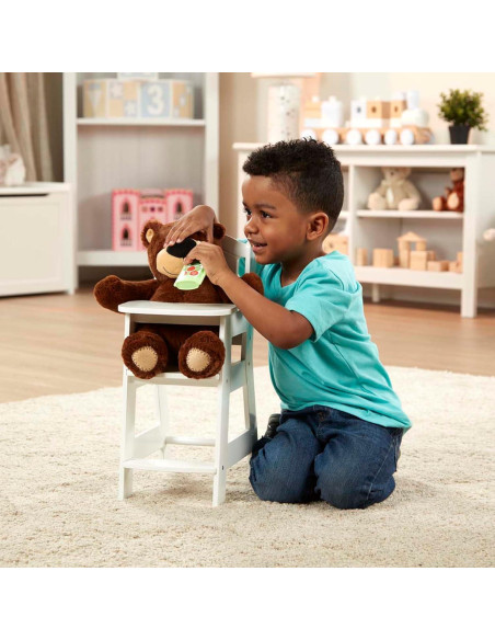 Silla Alta de Juego Melissa & Doug para Muñecas - Blanca