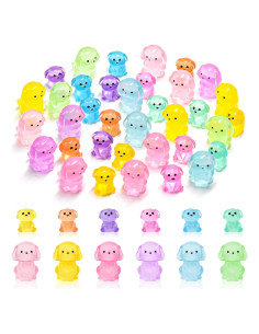 36 Mini Figuras de Perro Luminiscentes HOMICO para Decoración