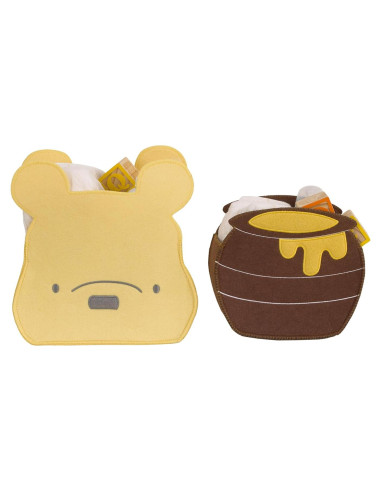 Juego de Cestas de Almacenamiento Fieltro Disney Winnie Pooh 2 Piezas