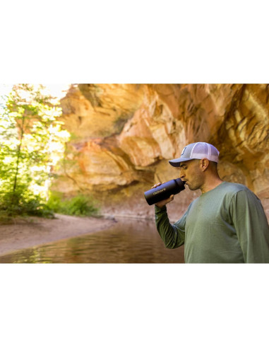 Botella LifeStraw Go Series 18 oz Acero Inoxidable Azul