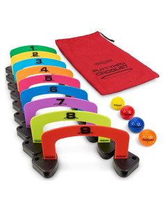 Juego de Golf Putt-Thru Croquet GoSports - 9 Puertas, 4 Pelotas