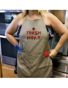 Delantal Mortal Kombat Klassic Graphics & More con Bolsillos 2