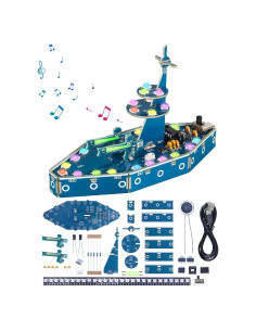 Kit de Soldadura Acorazado DIY BANRIA con LED RGB y Música