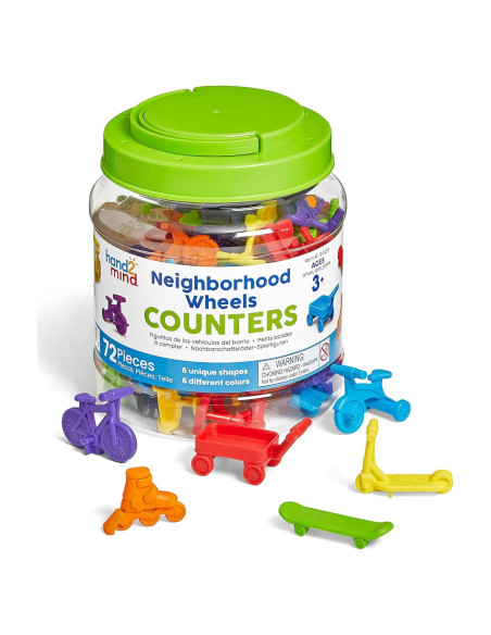Contadores de Ruedas del Vecindario hand2mind - Juguetes Matemáticos