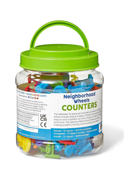 Contadores de Ruedas del Vecindario hand2mind - Juguetes Matemáticos
