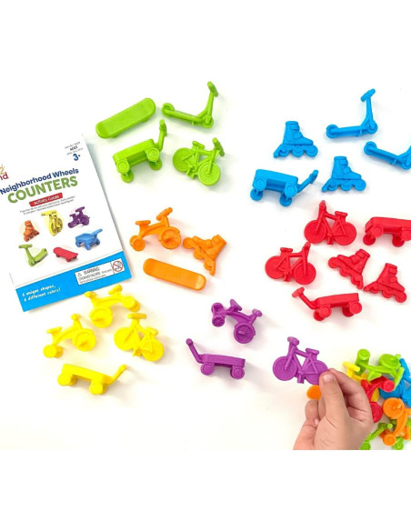 Contadores de Ruedas del Vecindario hand2mind - Juguetes Matemáticos