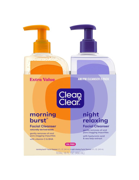 Clean & Clear Paquete 2 Limpiadores Faciales 240 ml