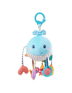 Juguete Colgante Sensorial de Peluche Jollybaby Ballena 12.7x14x21.6cm