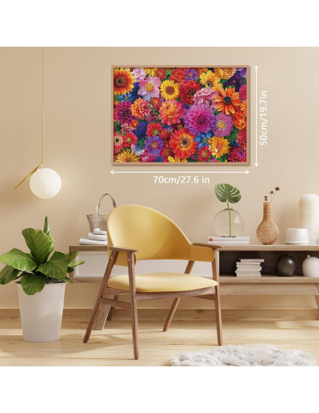 Rompecabezas Floral 1000 Piezas IdeaBazar 50x70 cm