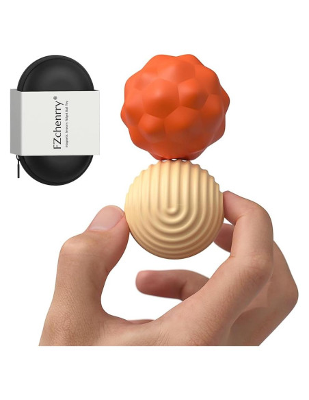 Bolas Magnéticas Antiestrés FZChenrry Naranja 2PCS 40.5mm