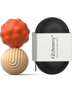 Bolas Magnéticas Antiestrés FZChenrry Naranja 2PCS 40.5mm 2