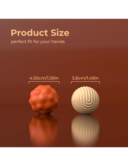 Bolas Magnéticas Antiestrés FZChenrry Naranja 2PCS 40.5mm