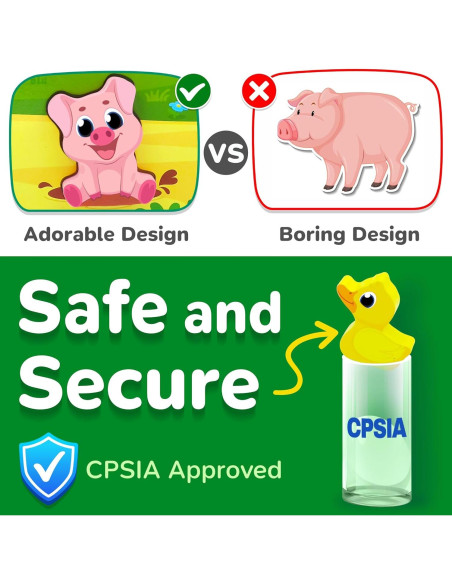 Rompecabezas de Madera de Animales de Granja Lucas & Friends Rompecabezas de Madera de Animales de Granja Lucas & Friends