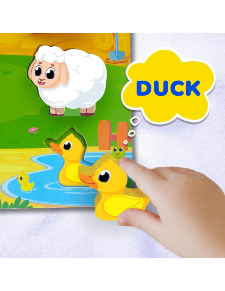 Rompecabezas de Madera de Animales de Granja Lucas & Friends Rompecabezas de Madera de Animales de Granja Lucas & Friends