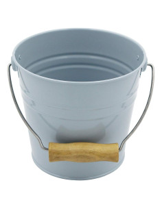 Cubo de Metal Genérico Montessori 15.7 cm Ceniza Azul