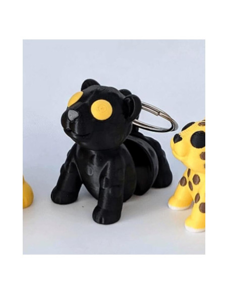 Juguete Articulado Antiestrés 3D Miniaturas de Tofer - Pantera Negra