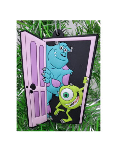 Adorno Navideño Puerta de Sustos Monsters Inc. Sulley y Mike