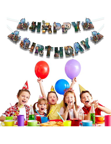 Banner de Feliz Cumpleaños Seyal Raya 3.66m x 15cm Decoración