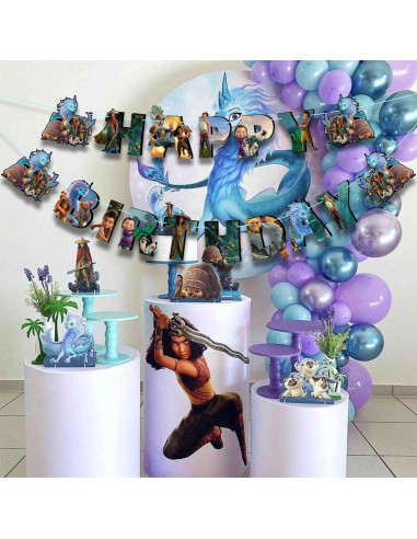 Banner de Feliz Cumpleaños Seyal Raya 3.66m x 15cm Decoración