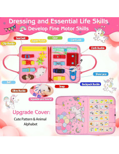 Tablero Ocupado Montessori Esjay para Niños 3+ Caballo de Hada 2