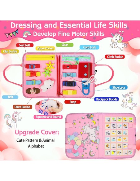 Tablero Ocupado Montessori Esjay para Niños 3+ Caballo de Hada Tablero Ocupado Montessori Esjay para Niños 3+ Caballo de Hada