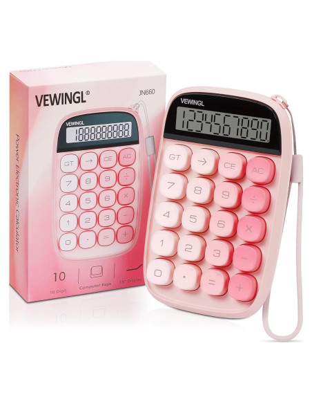 Calculadora Mecánica VEWINGL JN-660 Pantalla LCD 12 Dígitos