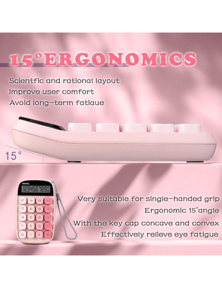 Calculadora Mecánica VEWINGL JN-660 Pantalla LCD 12 Dígitos