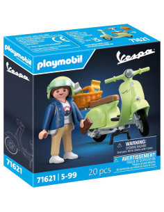 PLAYMOBIL Vespa 150 Sprint Veloce 1969 Verde Claro 20 Accesorios 2