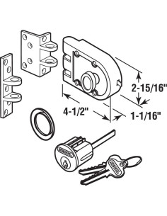 Cerrojo SEGAL SE 15361 Bronce Cepillado 1 Paquete 2